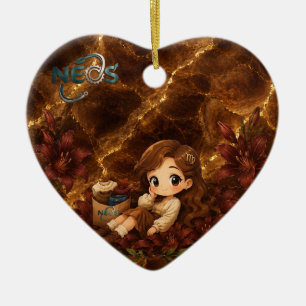 Kawaii Zodiac Neos Maagd Keramisch Ornament