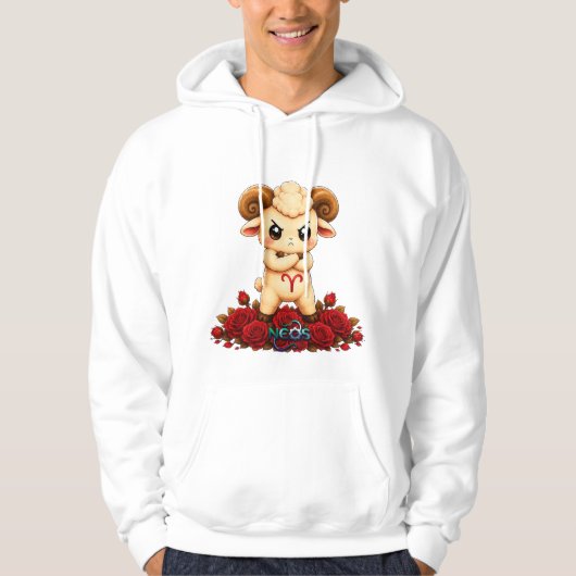 Kawaii Zodiac Neos Ram Hoodie (Voorkant)