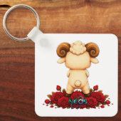 Kawaii Zodiac Neos Ram Sleutelhanger (Voorkant)