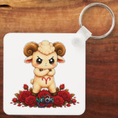 Kawaii Zodiac Neos Ram Sleutelhanger (Achterkant)