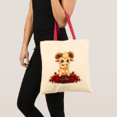 Kawaii Zodiac Neos Ram Tote Bag (Voorkant (product))