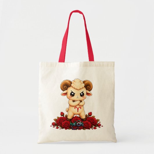 Kawaii Zodiac Neos Ram Tote Bag (Voorkant)