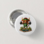 Kawaii Zodiac Neos Stier Ronde Button 3,2 Cm (Voorkant /achterkant)