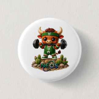 Kawaii Zodiac Neos Stier Ronde Button 3,2 Cm