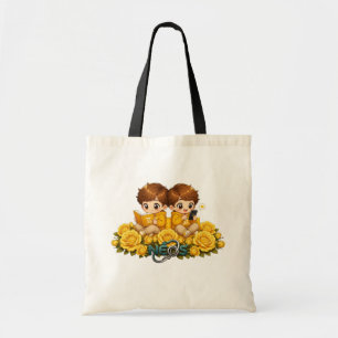 Kawaii Zodiac Neos Tweelingen Tote Bag