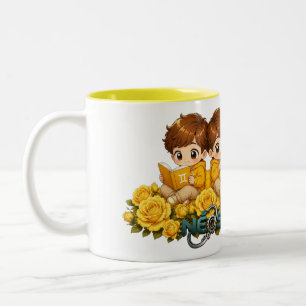 Kawaii Zodiac Neos Tweelingen Tweekleurige Koffiemok