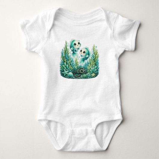 Kawaii Zodiac Neos Vissen Romper (Voorkant)