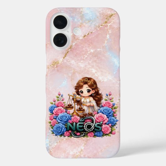 Kawaii Zodiac Neos Weegschaal Case-Mate iPhone Case (Achterkant)