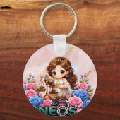 Kawaii Zodiac Neos Weegschaal Sleutelhanger (Voorkant)