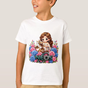 Kawaii Zodiac Neos Weegschaal T-shirt