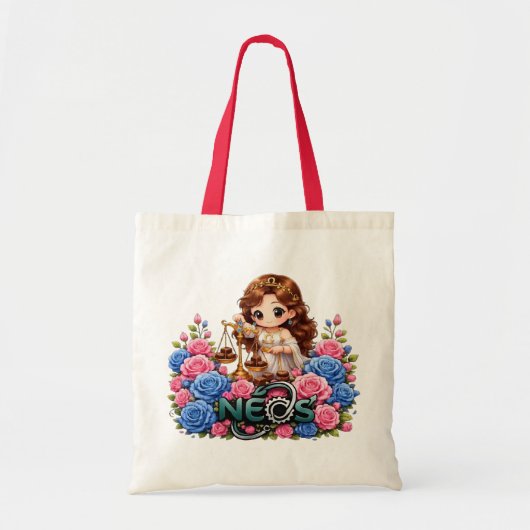 Kawaii Zodiac Neos Weegschaal Tote Bag (Voorkant)