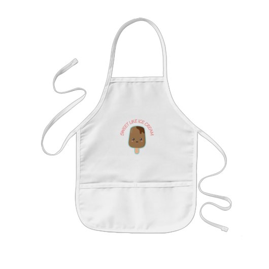 Kawaii Zoete Als Ijs Apron Kinder Schort (Voorkant)