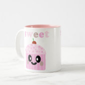 KAWAII ZOETE CUPCAKE ROZE MOK (Voorkant links)