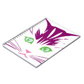 Kawaii Zoete Kitty Kat Gezicht Notitieboek (Linkerzijde)