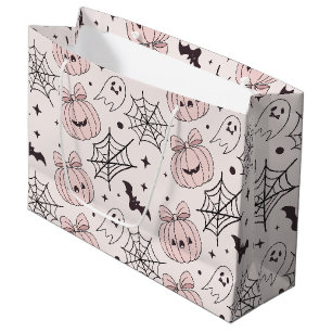 Kawaii Zoete Roze Griezelen Halloween Patroon Groot Cadeauzakje