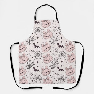 Kawaii Zoete Roze Griezelen Halloween Patroon Schort