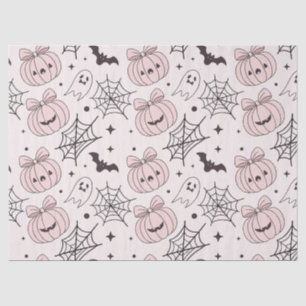 Kawaii Zoete Roze Griezelige Halloween Patroon Tissuepapier