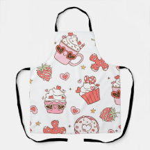 Kawaii Zoete Traktaties Keuken Schort - Mooie Dess