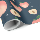 Kawaii Zomer Perzik Patroon Inpakpapier (Rol Hoek)