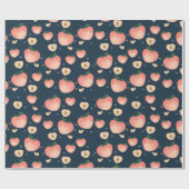 Kawaii Zomer Perzik Patroon Inpakpapier (Vlak)