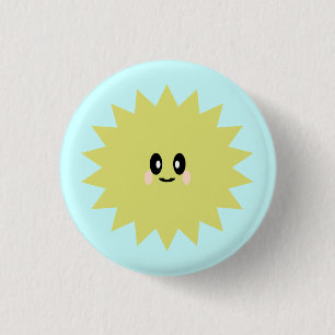 KAWAII ZON ZONNESCHIJN SCHATTIGE HAPPY PIN BUTTON