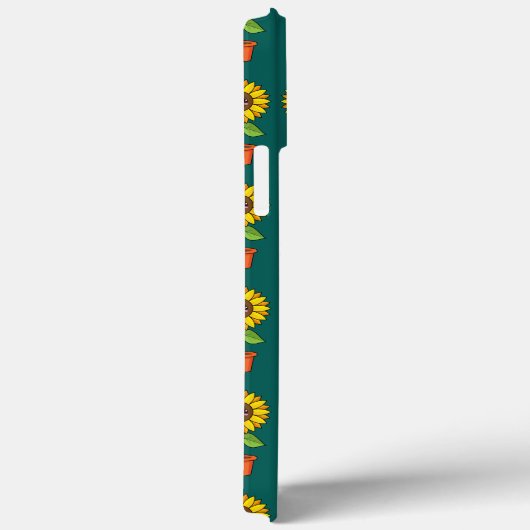 Kawaii Zonnebloem Plant in een pot Case-Mate iPhone Case (Achterkant / Rechts)