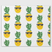 kawaii - zonnebril met hartvorm - ananas zwart cadeaupapier (Vlak)