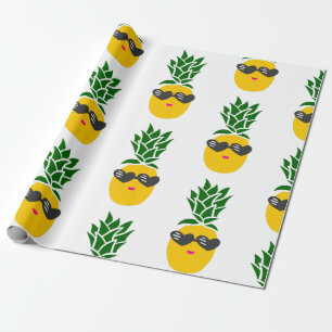 kawaii - zonnebril met hartvorm - ananas zwart cadeaupapier