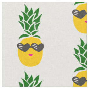 kawaii - zonnebril met hartvorm - ananas zwart stof