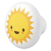 Kawaii-zonneklep - schattig ontwerp voor kinderen keramische knop (Rechts)