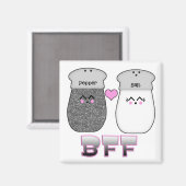 Kawaii Zout en Peper BFF Magneet (Voorkant / Achterkant)