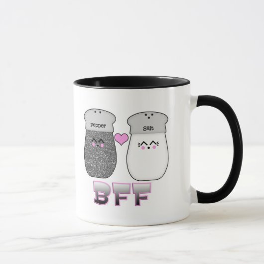 Kawaii Zout en Peper BFF Mok (Rechts)