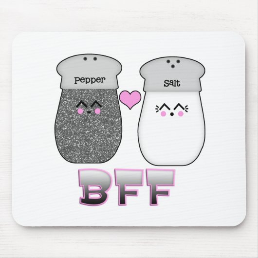 Kawaii Zout en Peper BFF Muismat (Voorkant)