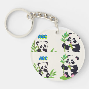 Kawaii Zwart & Wit Beer Accessoire Sleutelhanger