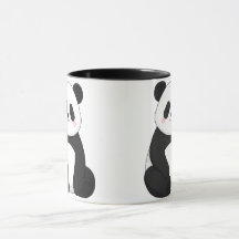 Kawaii Zwart & Witte Panda