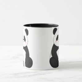 Kawaii Zwart & Witte Panda Mok