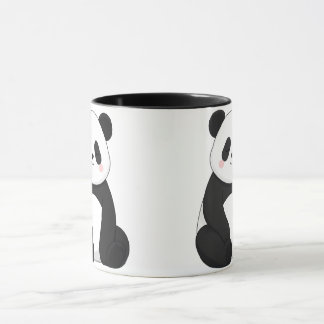 Kawaii Zwart & Witte Panda Mok