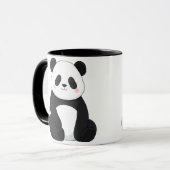 Kawaii Zwart & Witte Panda Mok (Voorkant links)