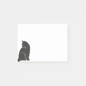 Kawaii Zwarte Kat Post-it® Notes (Voorkant)