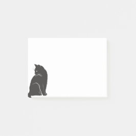 Kawaii Zwarte Kat Post-it® Notes
