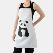 Kawaii Zwarte & Witte Panda Schort (Insitu)