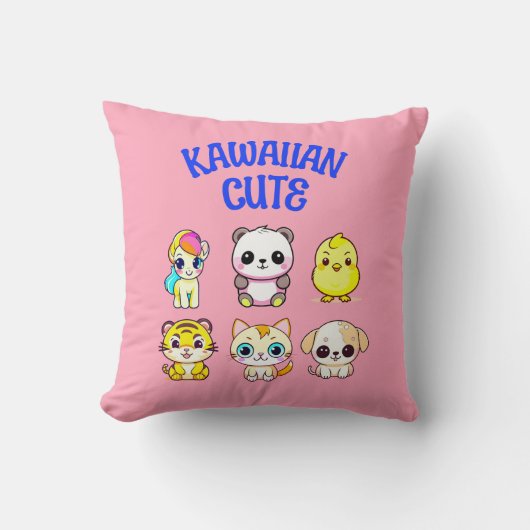 Kawaiiaanse Schattigee stijl Kussen (Voorkant)