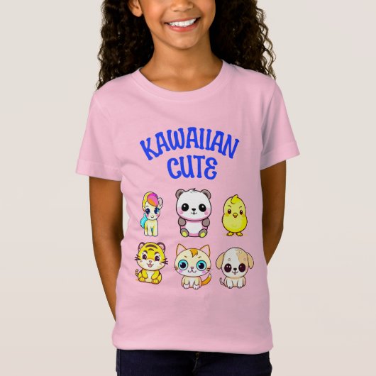 Kawaiiaanse Schattigee stijl T-shirt (Voorkant)