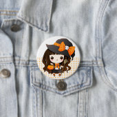Kawaiii Halloween heks Ronde Button 7,6 Cm (In situ)