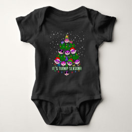 Kawaii's kerstboom met turnip-seizoensboom Funny Romper