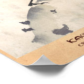 Kawanabe Kyōsai Crow Resting on Wood Trunk art Poster (Hoek)