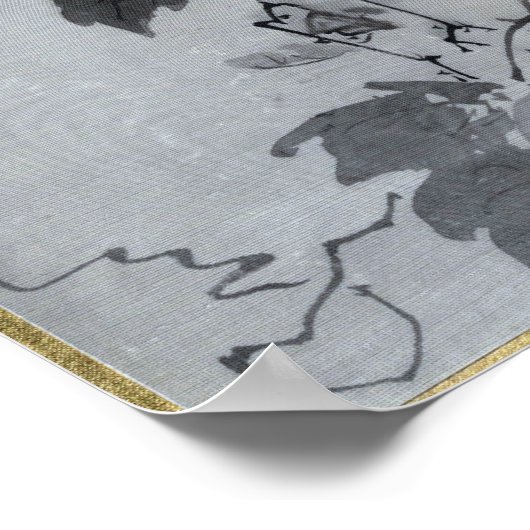 Kawanabe Kyōsai Monkeys Poster (Hoek)