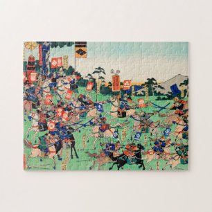 Kawanakajima no kassen (Slag om Kawanakajima) Legpuzzel