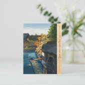 Kawanishi Village, Tochigi Prefecture Hasui Kawase Briefkaart (Staand voorkant)