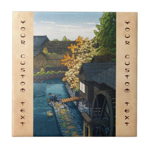 Kawanishi Village, Tochigi Prefecture Hasui Kawase Tegeltje